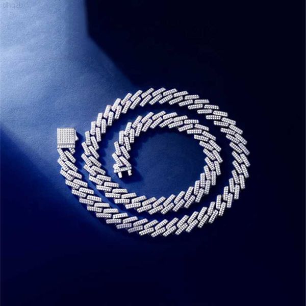 

fine man jewelry moissanite diamond silver miami cuban chain