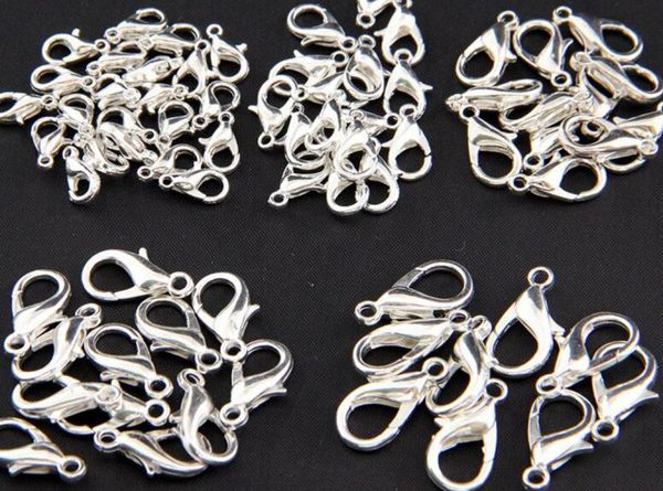 

10mm21mm jewelry findings alloy antique silver rhodium lobster clasp hooks for necklace bracelet chain8009174
