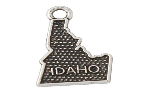

fashion vintage alloy american state idaho map charms antique silver plated pendants whole 1221mm aac2939793826, Bronze;silver