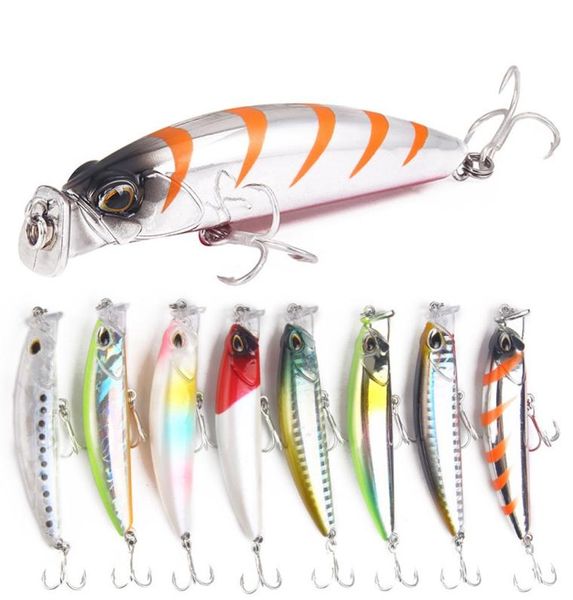 

8pcslot fishing lure hard bait carp 8cm10g fishing fresh water insect bait fake lure fishing jerkbait minnow crankbait7455530
