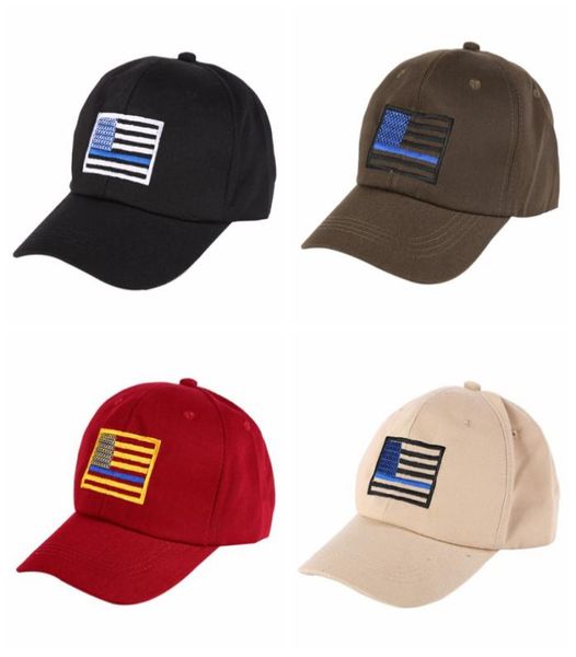 

american flag embroidered cap men women thin blue line flag low profile tactical hats for police law enforcement running hat5971361, Black;white
