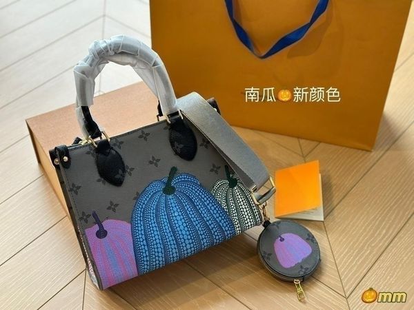 

onthego handbag designer handbag tote bag shopping bag with large capacity, good quality, handle and long shoulder strap for multiple carryi