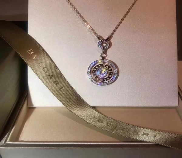 

2019 new rotating fashion jewelry necklaces silver plated small clavicle chain2308409
