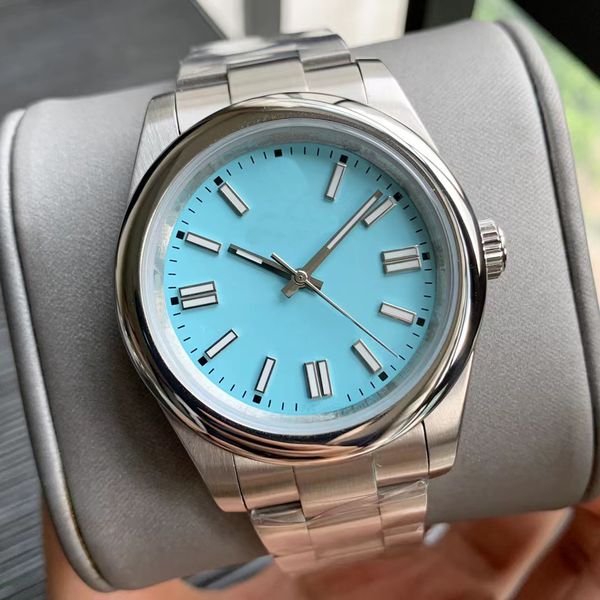 

mens designer automatic mechanical watches 41/36mm full stainless steel swim wristwatches sapphire super luminous watch, Slivery;brown