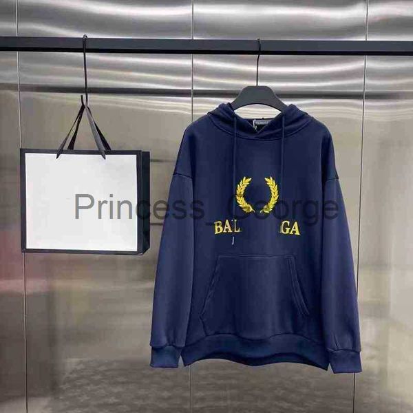 

men's hoodies sweatshirts paris designer hoodies balancaigass double b ins trendy hooded plush sweater for women and men size x0713, Black