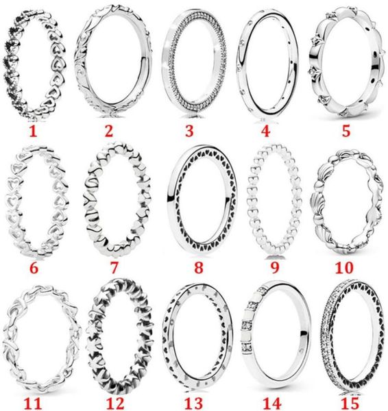 

100% 925 sterling silver fit ring hearts rings elegant love romance jewelry engagement lovers fashion wedding couple for women6180181, Slivery;golden