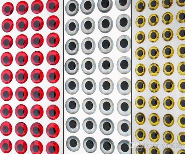 

1080 pcs 3d fish eyes fly tying lure making craft large size8380146