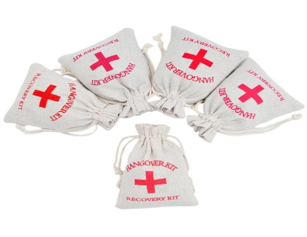 

hangover kit bag wedding gift bags for guest 4quotx5quot cotton drawstring pouch bachelorette party decoration even party supp6003727, Pink;blue