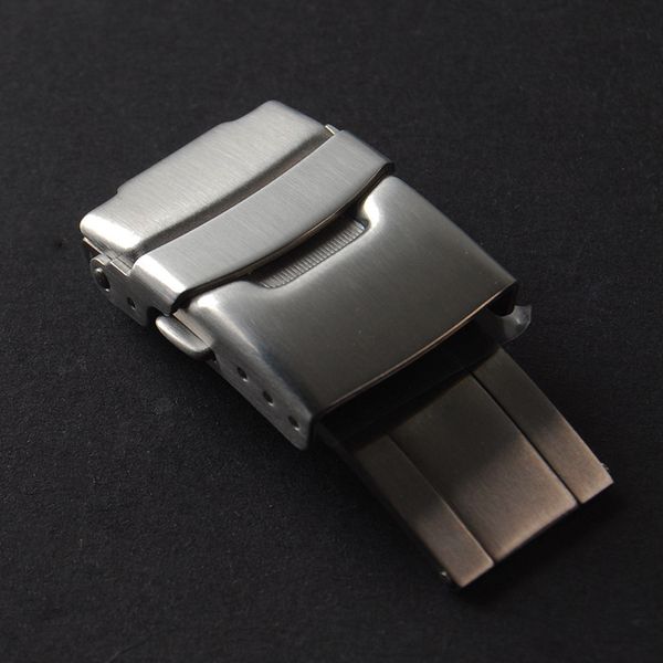 

watch bands 16mm 18mm 20mm 22mm fold safety clasp buckle deployment 230712, Black;brown