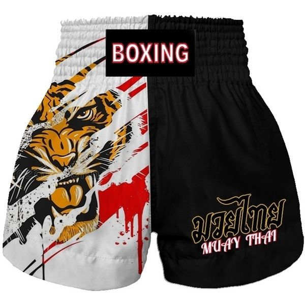 

men's shorts customized muay thai boxing shorts for men's women's kids kickboxing fighting mma trunks sanda grappling bjj spo, White;black