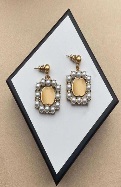 

vintage zircon women earring designer stud luxury geometric crystal heartshaped couple earrings for lady wedding hoo8904880, Golden;silver