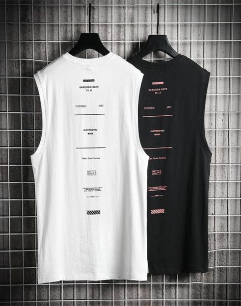 

new fitness clothing black sleeveless mens gyms stringer tank bodybuilding tankmen sportwear undershirt fashion vest1170974, White;black