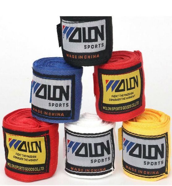 

2pcs cotton strap boxing sanda muay thai mma taekwondo bandage hand wraps 177quot5733444