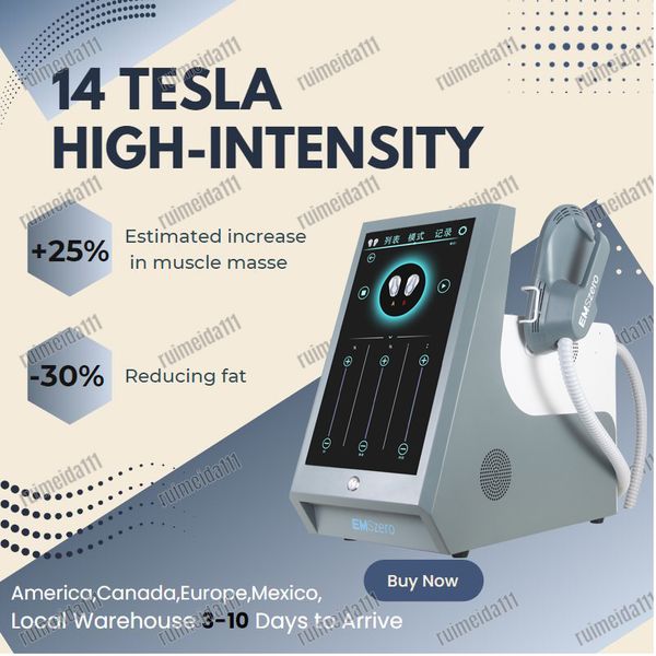 

dls-emslim rf reducing fat machine ems body sculpt fat removal build stimulator body slimming machine 13 tesla 4 handles neo emszero machine