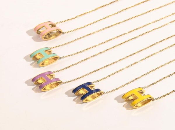 

womens design necklace choker chain 18k gold plated stainless steel enamel necklaces letter pendant statement wedding jewelry acce2208293, Silver
