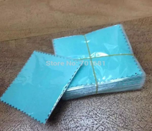 

epack 100pcs 88cm mixed 4 colors silver polish opp bags cloth for silver jewelry cleaner suede fabric material8609308, Blue