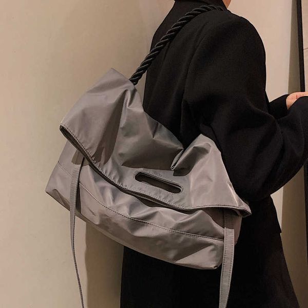 

large capacity bag women's bag new oxford cloth messenger bag autumn winter ins minority single shoulder underarm tote bag