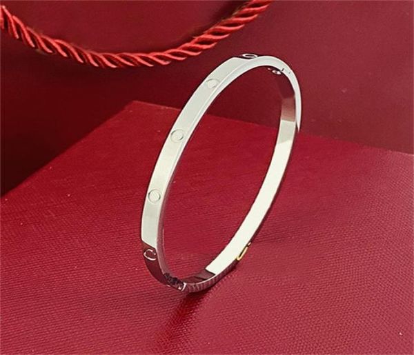 

love designer bracelet for men women bangle stainless steel jewerly couples letter silver rose gold fashion party luxury charm bra9718521, Black