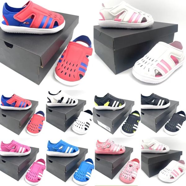 

kids sandals rapidazen beach toddlers shoes summer children's sandal with soft soles baby infant boys girls youth non-slip beach shoe s, Black