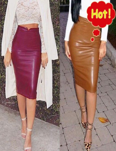 

women rayon pu faux leather stretch maxi black drs womens high waisted saia faldas mujer midi long pencil skirt tulle4730184