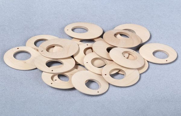 

50pcslot 40mm diy loose round unfinshed wooden spacer beads natural wood beads for necklace earrings making jewelry findings8719577, Black
