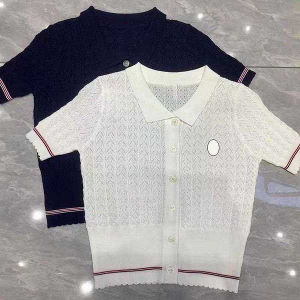 

woman t shirts knits shirt designer budge tees slim short sleeves summer breathable hollow out tshirts s-l, White