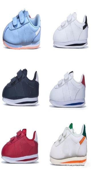 

cortez basic sl tdv kids running shoes white black new born baby sneakers infant run children sports shoes outdoor small big kid8335308