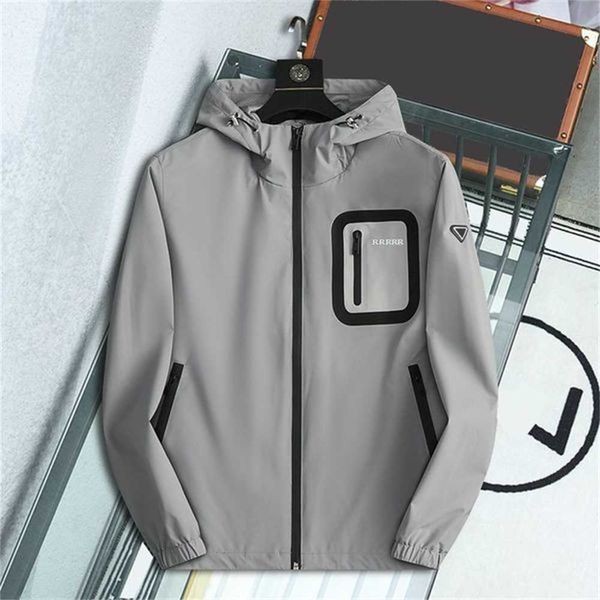 

men's coat parka jacket triangular epaulettes designer jackets men autumn and winte windbreaker parkas for mens hoodies zipper outerwea, Black;brown