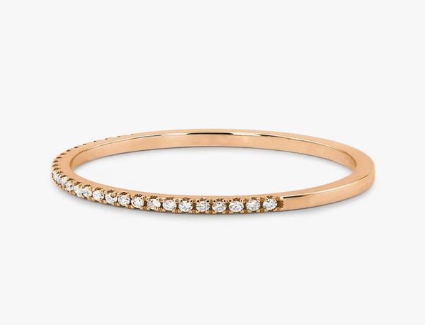 

simple round finger ring ladies and men039s microdrill rose gold couple wedding tail fashion jewelry7546143, Silver