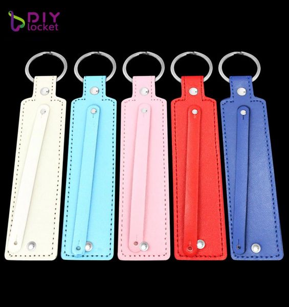 

diylocket fashion pu keychain whole 10pcslot mix color pu keychain fit with 8mm slide charms and slide letters2671742, Slivery;golden