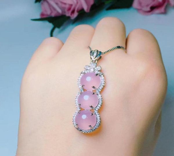 

handmade natural jade ice bottom and violet jade four seasons peace pendant necklace x111180531718979437, Silver