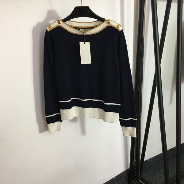 

creative pullover sweaters ladies elegant sweater fall winter brand tees button designer girls knit shirt clothing