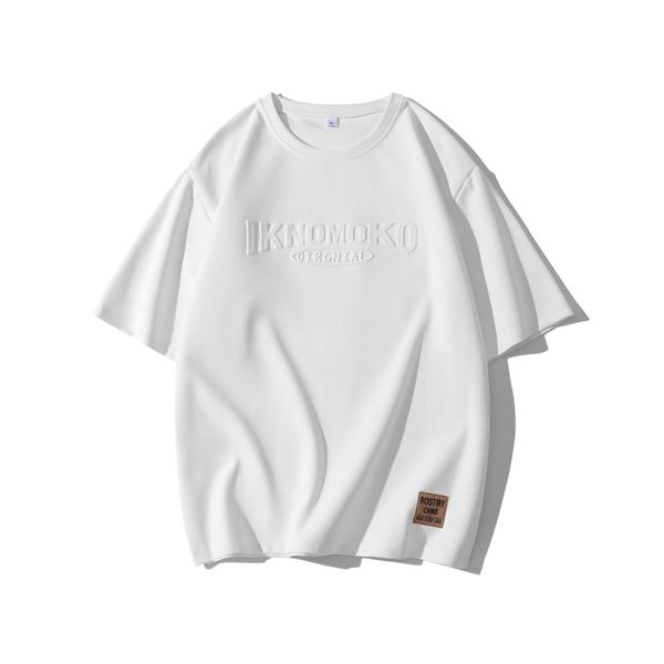 

men and women t-shirt summer french designer to print stickers letters fashionable men and women, White;black