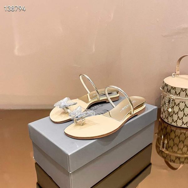

fashion women sandals slippers trendy gloria office slip flat sliders italy classic crystal butterfly embellished design casual ankle straps, Black