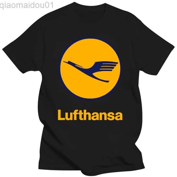 

men's t-shirts lufthansa airline mens t shirt l230713, White;black