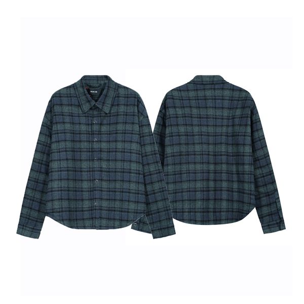 

23fw plaids coat usa autumn winter high street men flannel oversize fashion windproof sport jacket, Black;brown