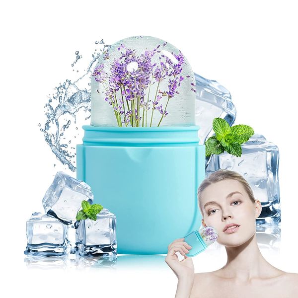 

beauty reusable ice roller for face and eye silicone ice cube roller to tighten skin facial treatment reduce acne skin care able face massag