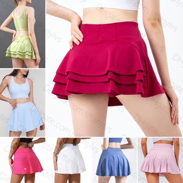 

lulus pleated tennis skirt lemens women gym clothes sports shorts female running fitness dance yog underwear beach biker golf skirts high qu, Black