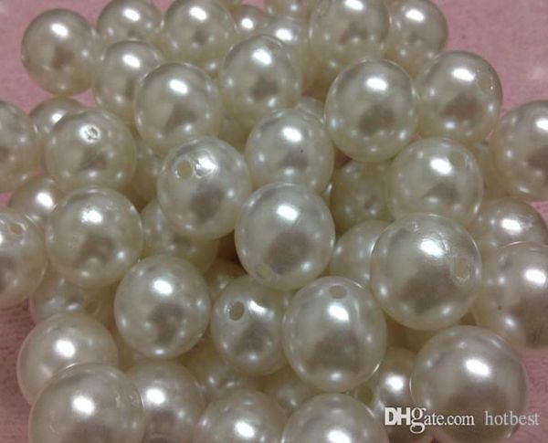 

new 100pcscarton white 20mm imitation pearls loose bead white acrylic pearl beads diy resin spacer for jewelry g36533 f54941687, Black