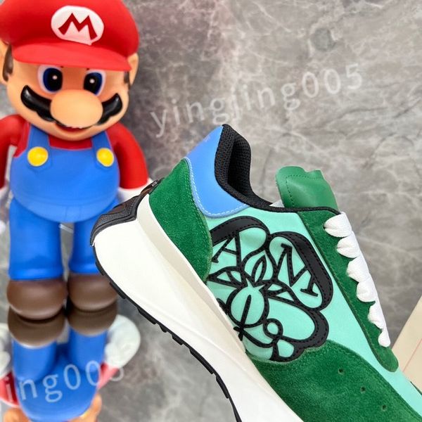 

new r sneakers calfskin casual shoes reflective shoes vintage trainers sneaker leisure shoe platform lace-up xsd221109, Black