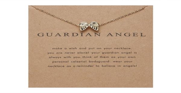 

guardian angel paper card wing combine gold necklace exquisite ma039am ornaments4433284, Silver