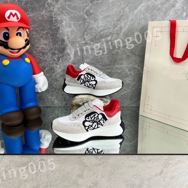 

2023 luxury designers sneaker casual shoes sole white black leather womens espadrilles mens high-quality lace up trainers sneakers size 35-4
