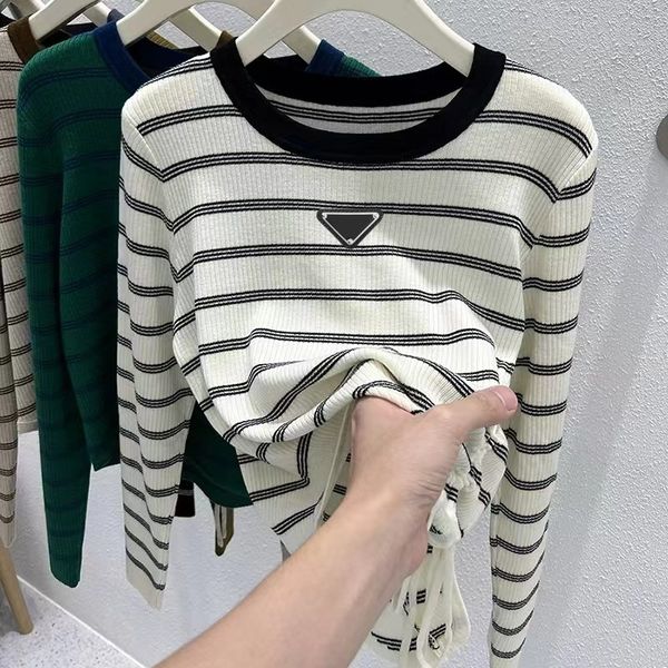 

designer sweater women's sweaters sweater knitting 2023autumn winter o-neck long-sleeve inside loose pieces ms render unlined women mo, White