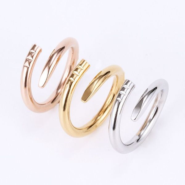 

designer ring gold ring diamond ring love rings nail ring luxury carti jewelry midi love rings for women world series ring mens rings gold-p, Silver