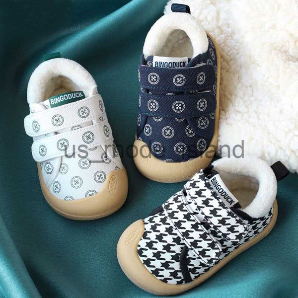

athletic outdoor toddler boys girls sneakers warm outdoor kids shoes brand non-slip baby first walkers shoes autumn winter sport shoes csh11, Black