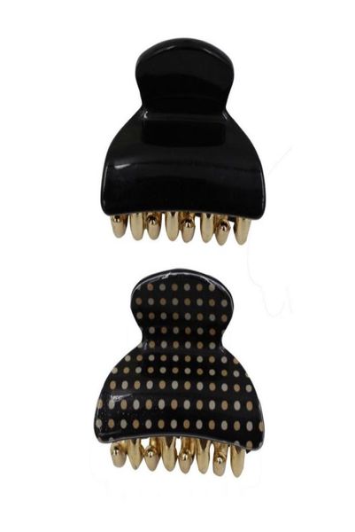

4cm acrylic bling bulldog flamingos hair claw clamp women hair accessory a set of two lightweight mini clips highpolish finish7335576, Slivery;golden