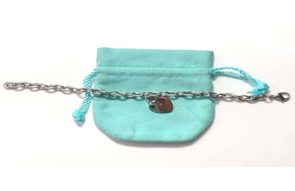 

heart round bracelets women stainless steel couple chain on hand fashion 15mm jewelry gifts for girlfriend whole6319101, Black