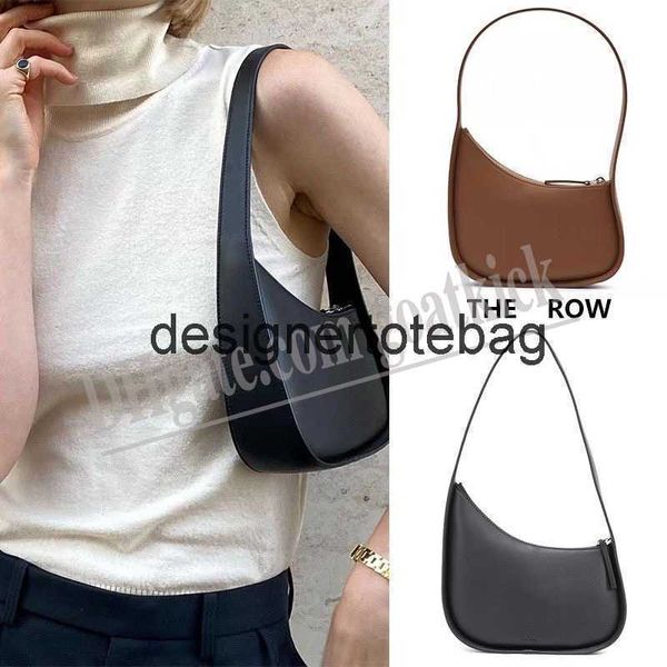 

the row half moon bag in smooth leather women designer handbags crossbody shoulder wallets fashion clutch tote underarm hobo purse luxury de