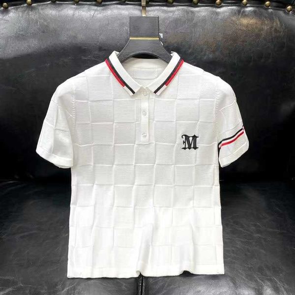 

mens polos casual shirt cotton t-shirt embroidery letters designer polo man tees designer tshirts asian size m-5xl, White;black