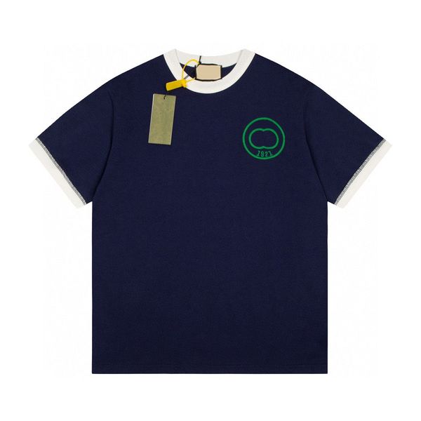 

men's plus tees & polos round neck embroidered and printed polar style summer wear with street pure cotton g12rh, Black;brown